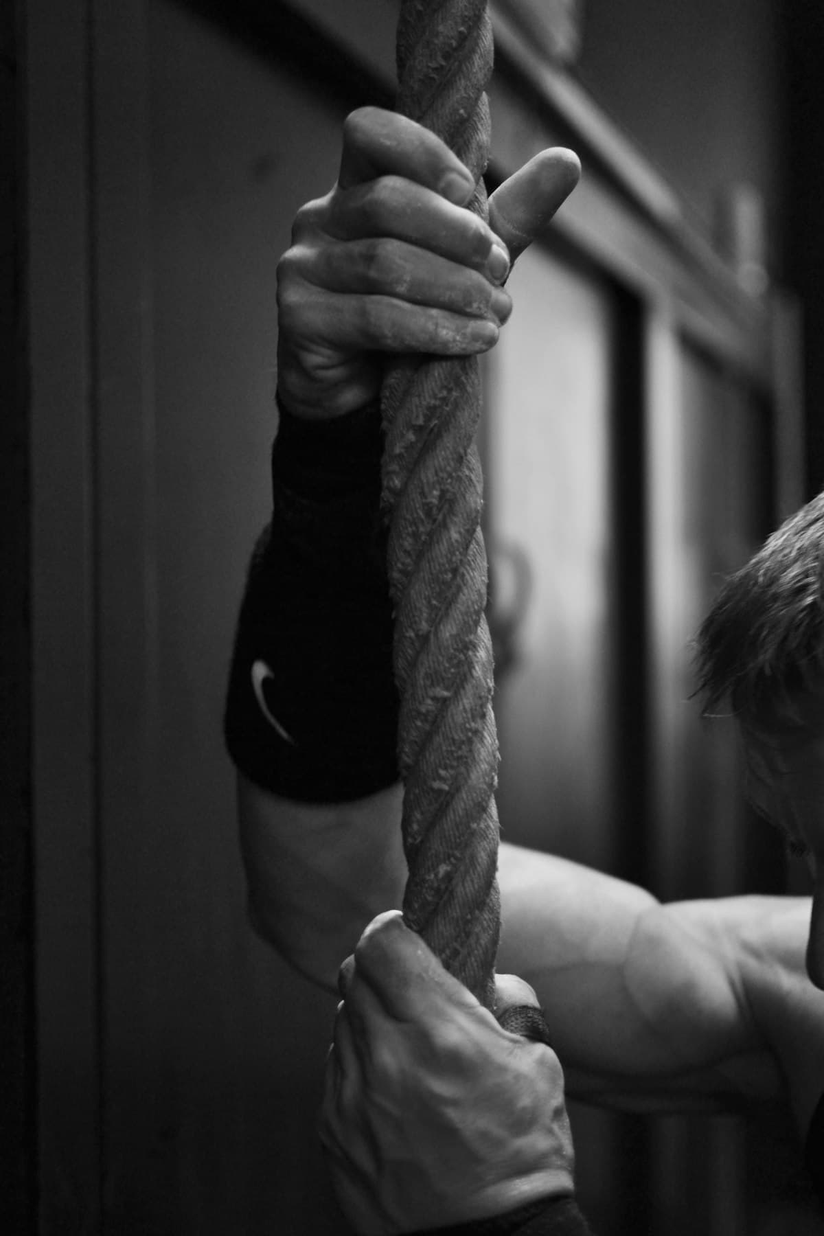 Functional workout with kettlebells and dumbbells
